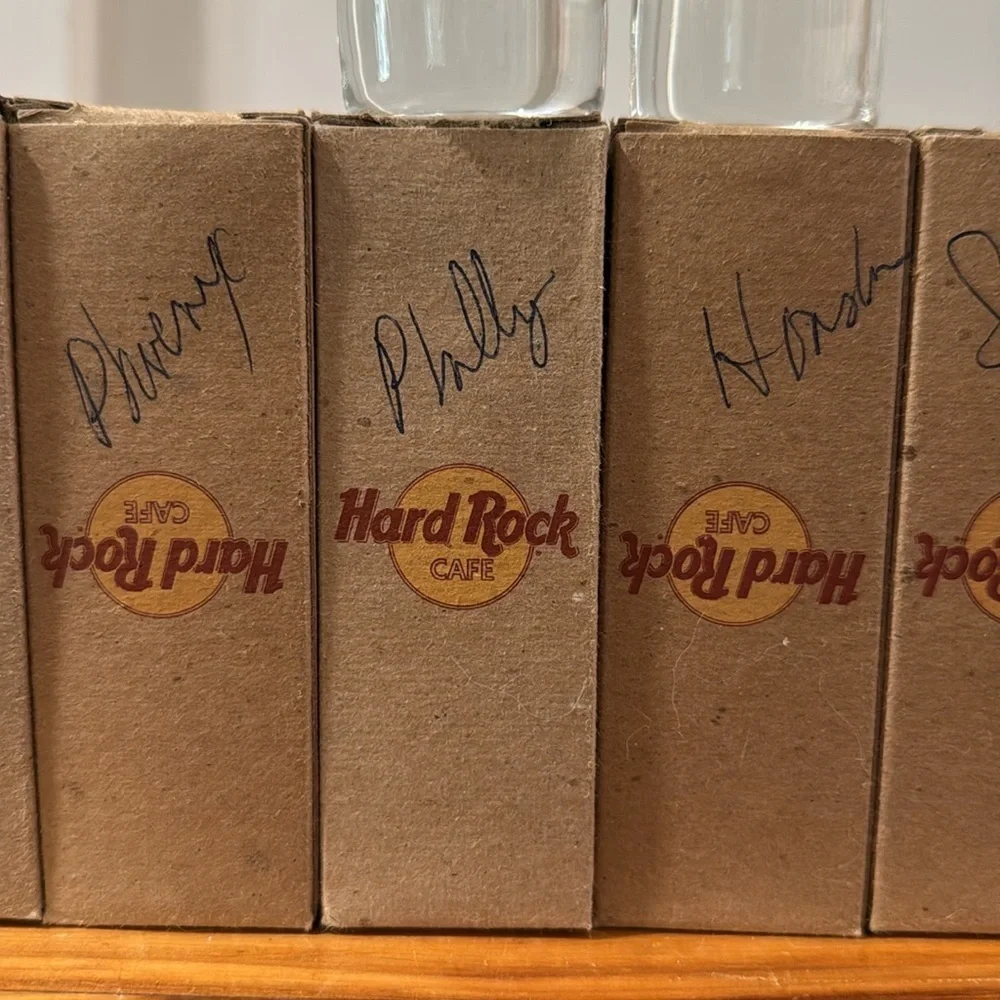 NEW Hard Rock Cafe Tall Shot Glasses Set of 11